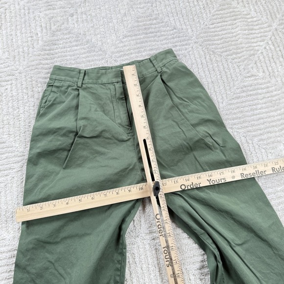 Everlane Pants Womens 00 Pleated Barrel Chino Twill Work Office Casual Tappered - Picture 5 of 12